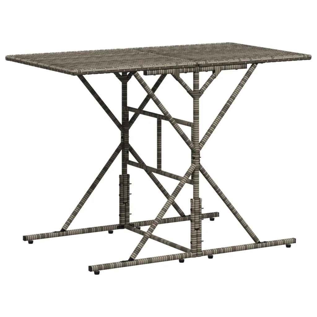 vidaXL Set da Pranzo da Giardino 7 pz con Cuscini in Polyrattan Grigio