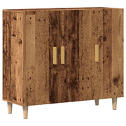 Credenza | Madia | Buffet da pranzo | Armadio da pranzo Legno Antico 90x34x80 cm in Legno Multistrato