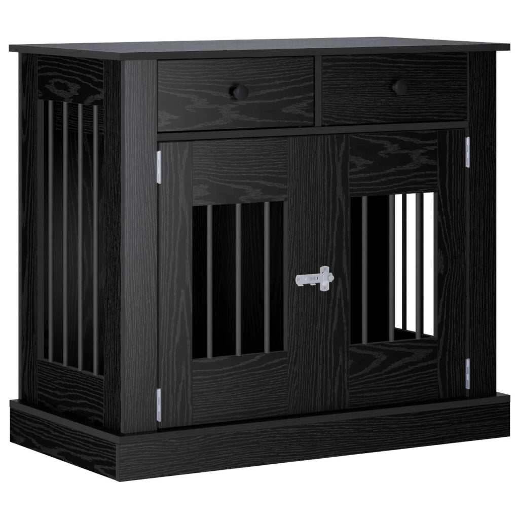 Mobile da cassa per cani Rovere Nero 90 x 47,5 x 80 cm 8014773