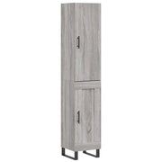 Buffet credenza cassettiera armadio mobile contenitore organizer cucina soggiorno salotto rovere Sonoma alto 34,5 x 34 x 180 cm legno ingegnerizzato grigio 02_0035222