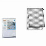 Trade Shop - Sacco A Rete Fine Forma A Sacchetto Lavatrice Proteggi Bucato Zip 50x40 Cm 59991 -