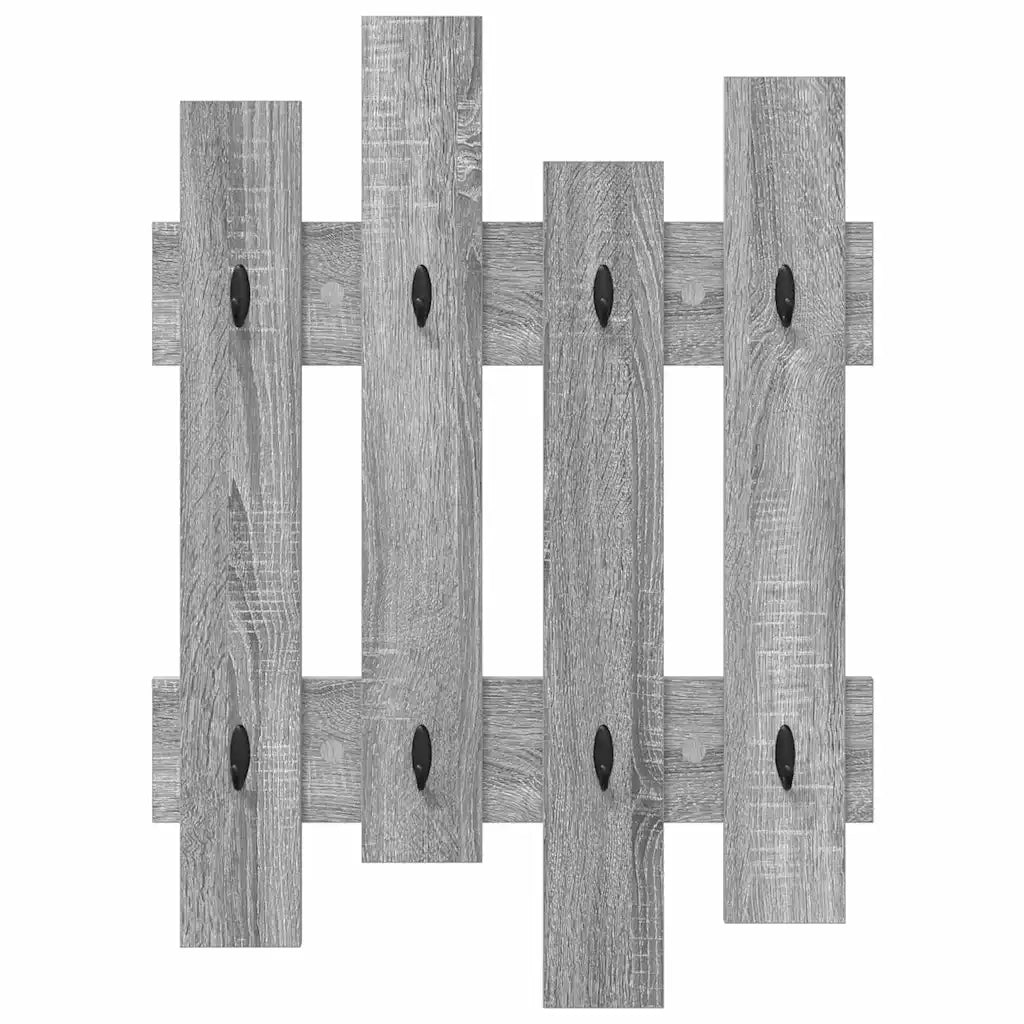 Appendiabiti a muro A parete Grigio Sonoma 60 x 3 x 82 cm 874480