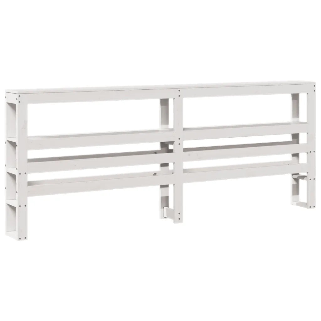 vidaXL Letto senza Materasso Bianco 180x200 cm Legno Massello di Pino