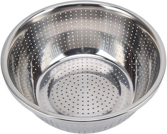 Zeef per Cucina in Acciaio Inossidabile - Grande Capacità - Multifunzionale - Filtro di Scarico - Adatto per Verdure/Frutta - Scarico dell'Acqua Rapido