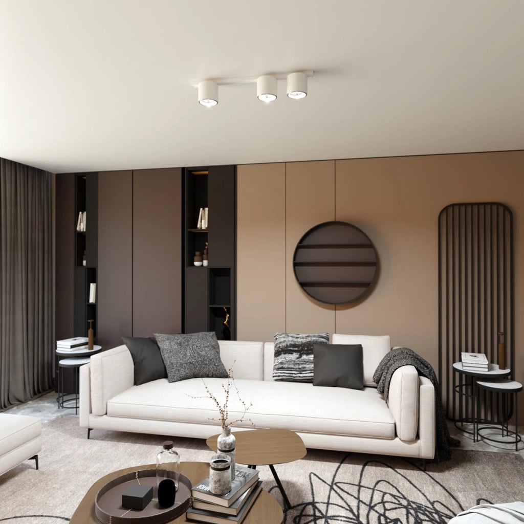 Faretto da soffitto Nano in acciaio bianco