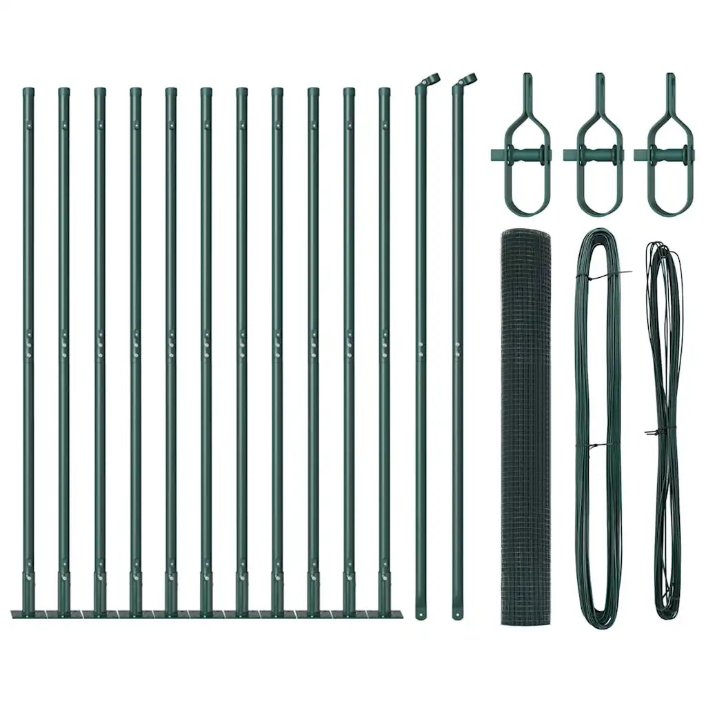 Palo della recinzione Verde 25 x 1,2 m (rete da 12 x 12 mm)
