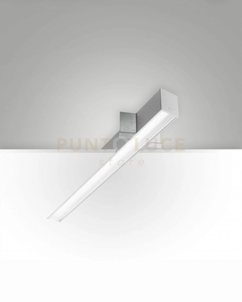 TURNER INCASSO A RASO ALLUMINIO 29W 4000K 3570LM PRISMATIC  IP40 100CM DIMMERABILE DALI