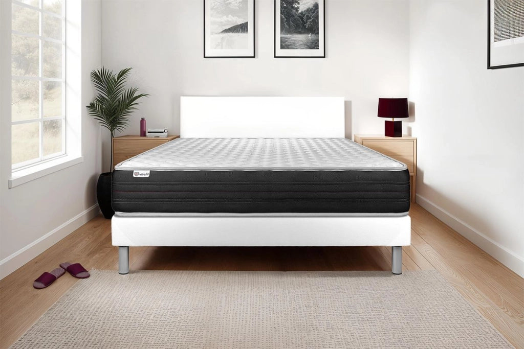 Letto con materasso VITAL MEMO ONE 135 x 200 cm Rete kit Bianco