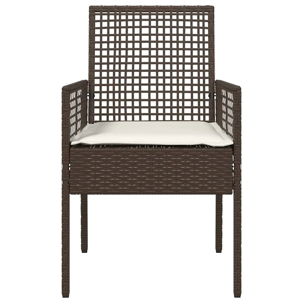 Sedia da Giardino 2 pcs Marrone 55 x 53 x 85 cm polyrattan 42003446