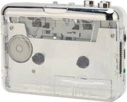 Ricevitore portatile con lettore di cassette a retrostile, radio FM e possibilità di conversione in MP3