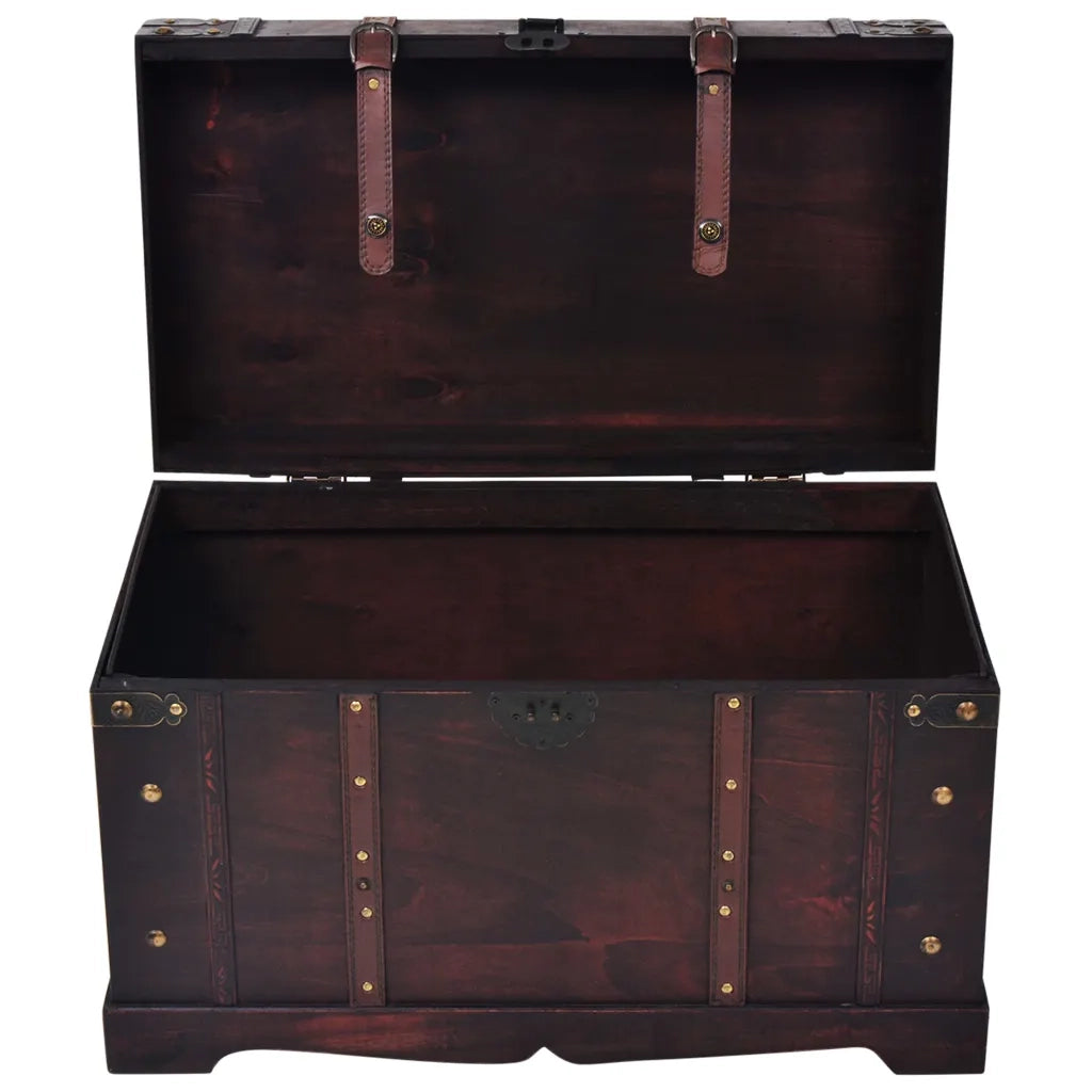 Baule del Tesoro Vintage in Legno 66x38x40 cm cod mxl 53799