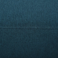 Pouf Poggiapiedi Imbottito 40x30x24 cm Rettangolare Blu Scuro