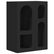 Credenza | Madia | Buffet da pranzo | Armadio da pranzo Nero 59 x 35 x 80.5 cm Legno multistrato