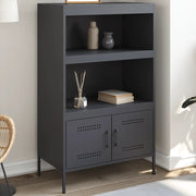 Credenza-Buffet-Armadio da cucina Antracite 68x39x113 cm in Acciaio 174390