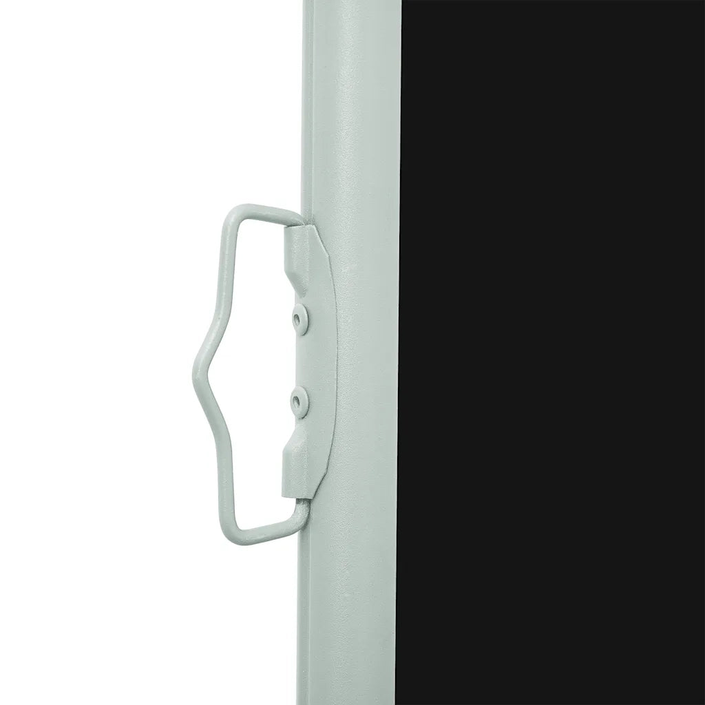Tenda da Sole Laterale Retrattile 117x314 cm Nera 45359