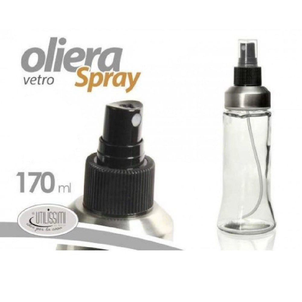 Trade Shop - Bottiglia Spruzzatore Oliera Spray Olio 170 Ml Vetro Condimento Insalata 813115 -