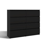Cassettiera MALWA M8/140 nero per camera e soggiorno