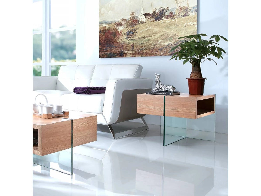 Tavolino "Venezia"  - 60 x 60 x 50 cm - Finitura Quercia