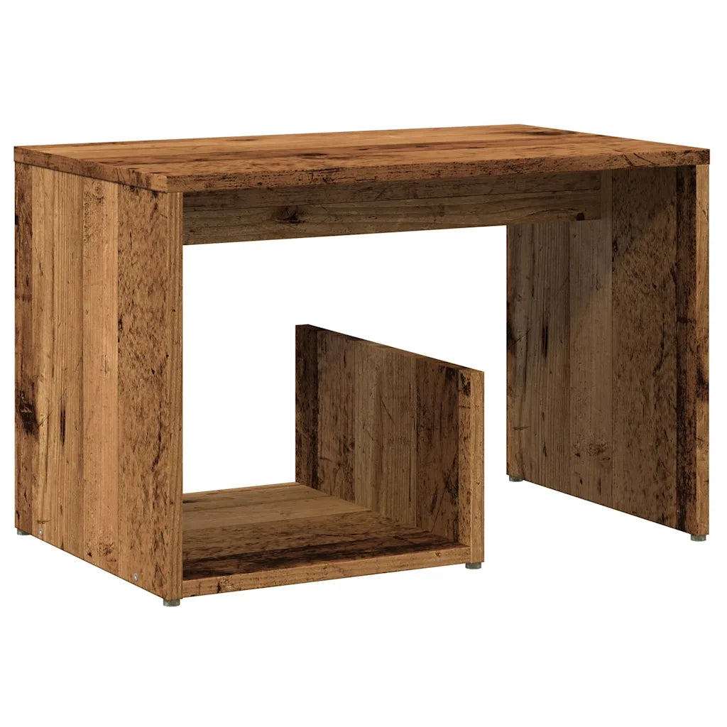 Tavolino Legno Vecchio 59x36x38 cm in Legno Multistrato