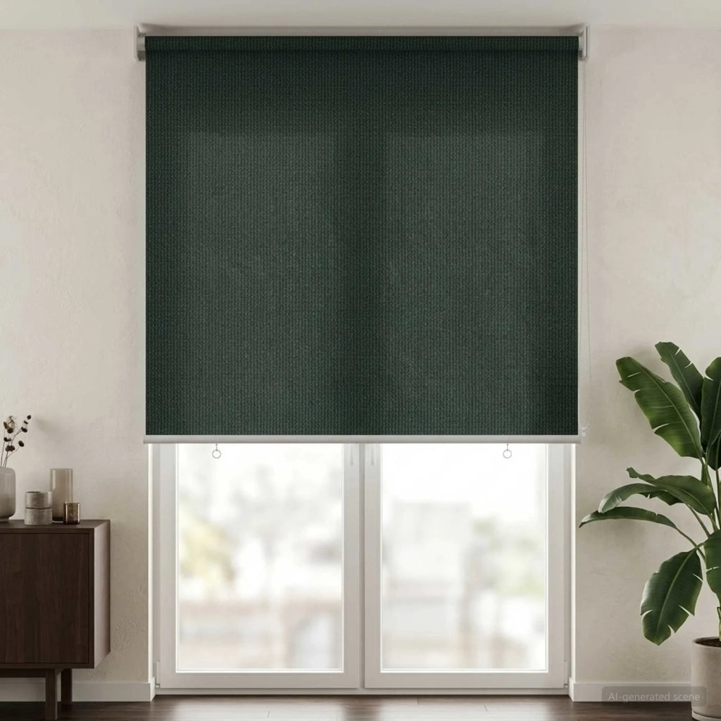 Tenda a Rullo Esterno Blocco UV 90% Verde Scuro 160 x 230 cm 42036030