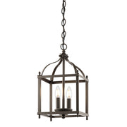 Lampadario Larkin stile candela bronzo antico 2xE14 Kichler