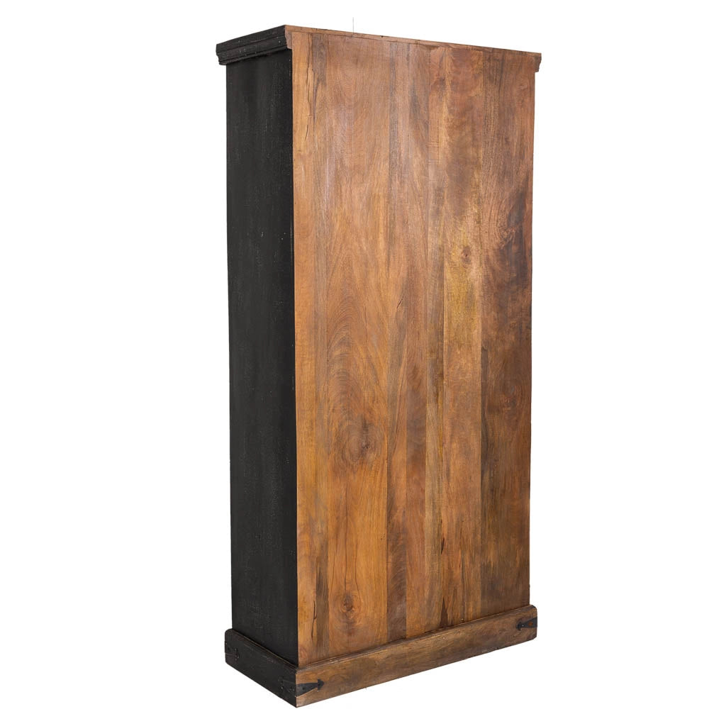 Vetrina in legno nero 100x45x204h