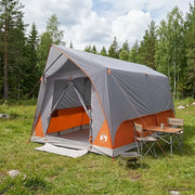Tenda a tunnel con tetto Grigio e arancione 8 persone 42028659