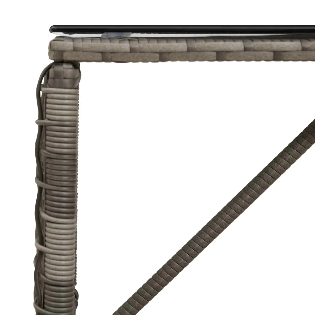 Tavolo da Esterno Grigio e Nero 80 x 40 x 40 cm 42025183
