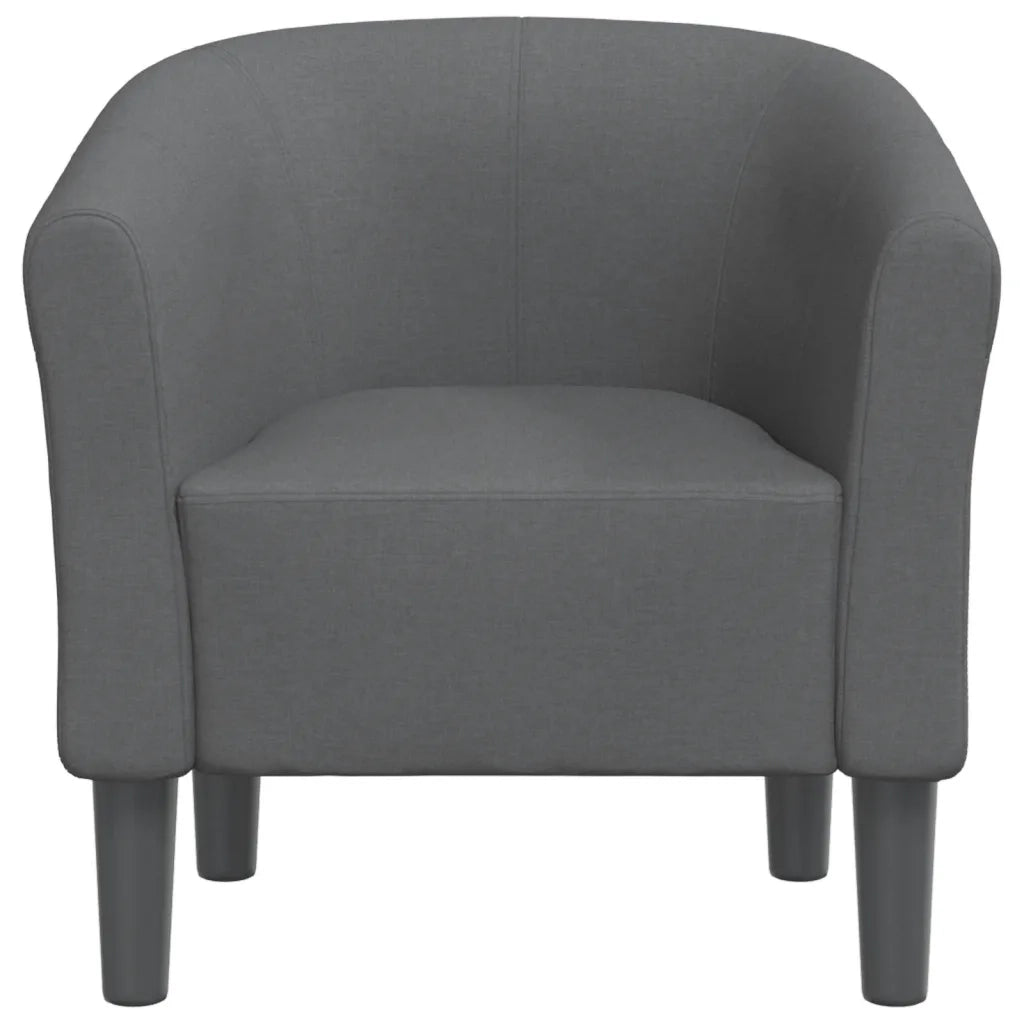 Divano Sedia-Poltrona Cabriolet Grigio Scuro in Tessuto
