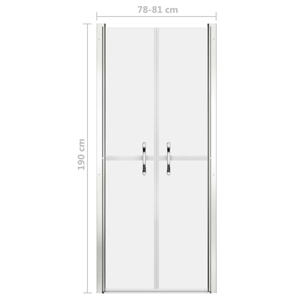 Porta doccia per bagno WC cabina doccia interno casa ESG 81x190 cm satinato 02_0002000