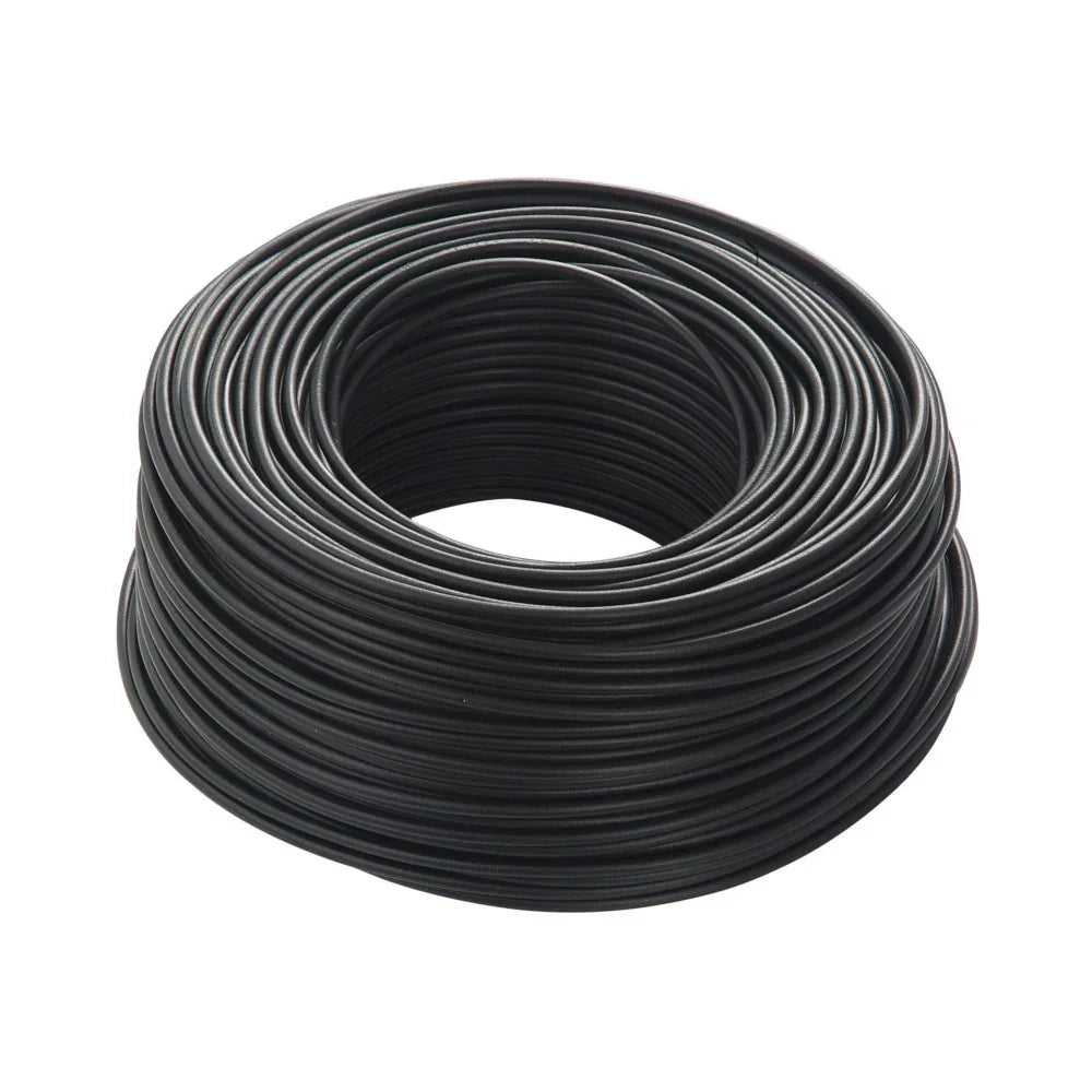 Cavo elettrico cordina unipolare nero antifiamma FS17 1 x 1,5 mm matassa 100 m