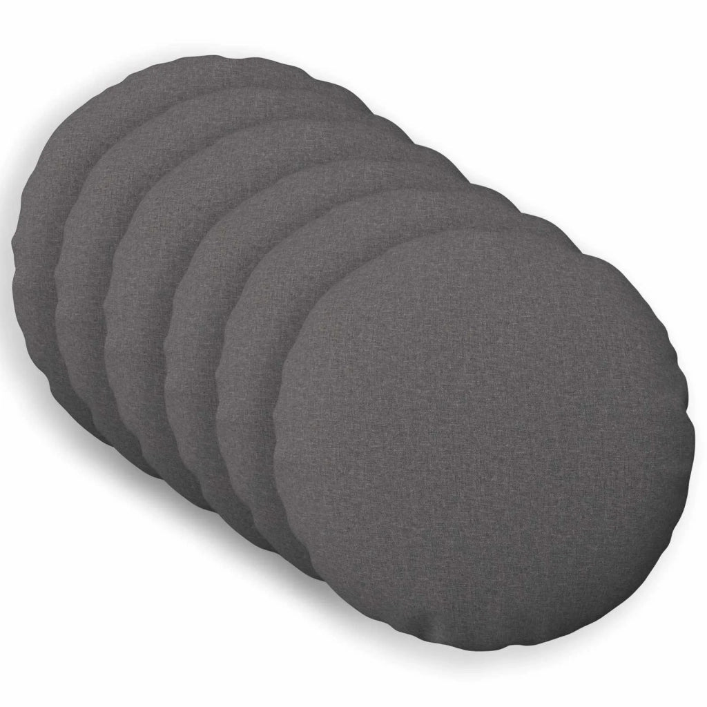 Federa 6 pz HEERLEN Grigio Chiaro Ø 60 cm Tessuto 922826