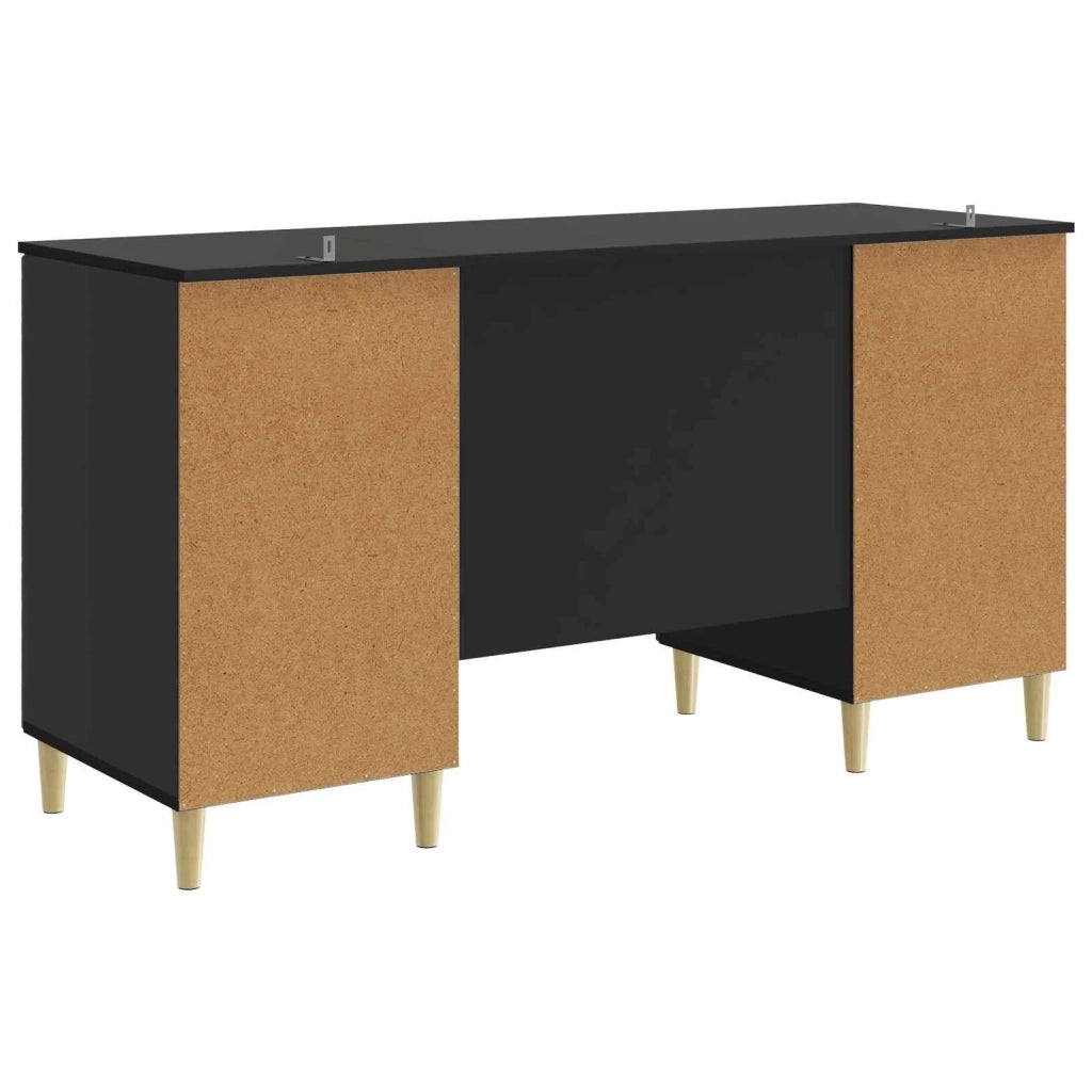 Scrivania Nero Legno ingegnerizzato 142,5 x 50 x 75 cm 3414613