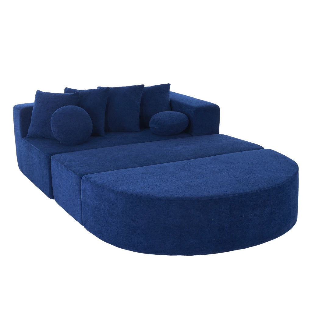 Divano Modulare in Tessuto Chenille ¨C MINIMAL ¨C Morbido, Senza Montaggio