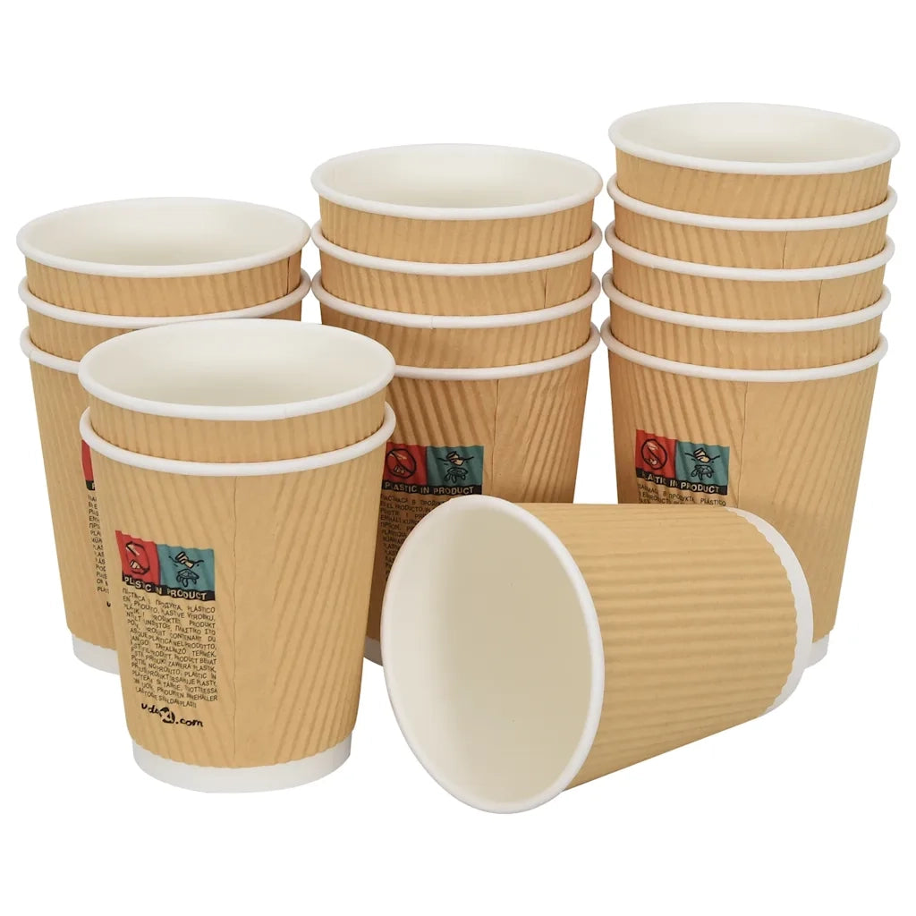 Tazze da Caff¨¨ in Carta con Coperchi 1000 pz 8oz 200 ml CFW1807529