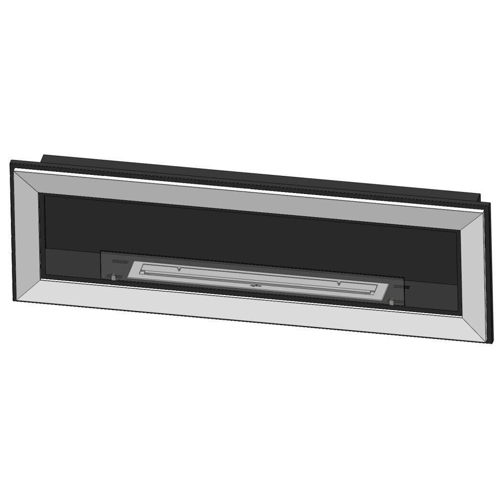 Caminetto a Bioetanolo Frame 1500 SimpleFire da incasso con Vetro Nero