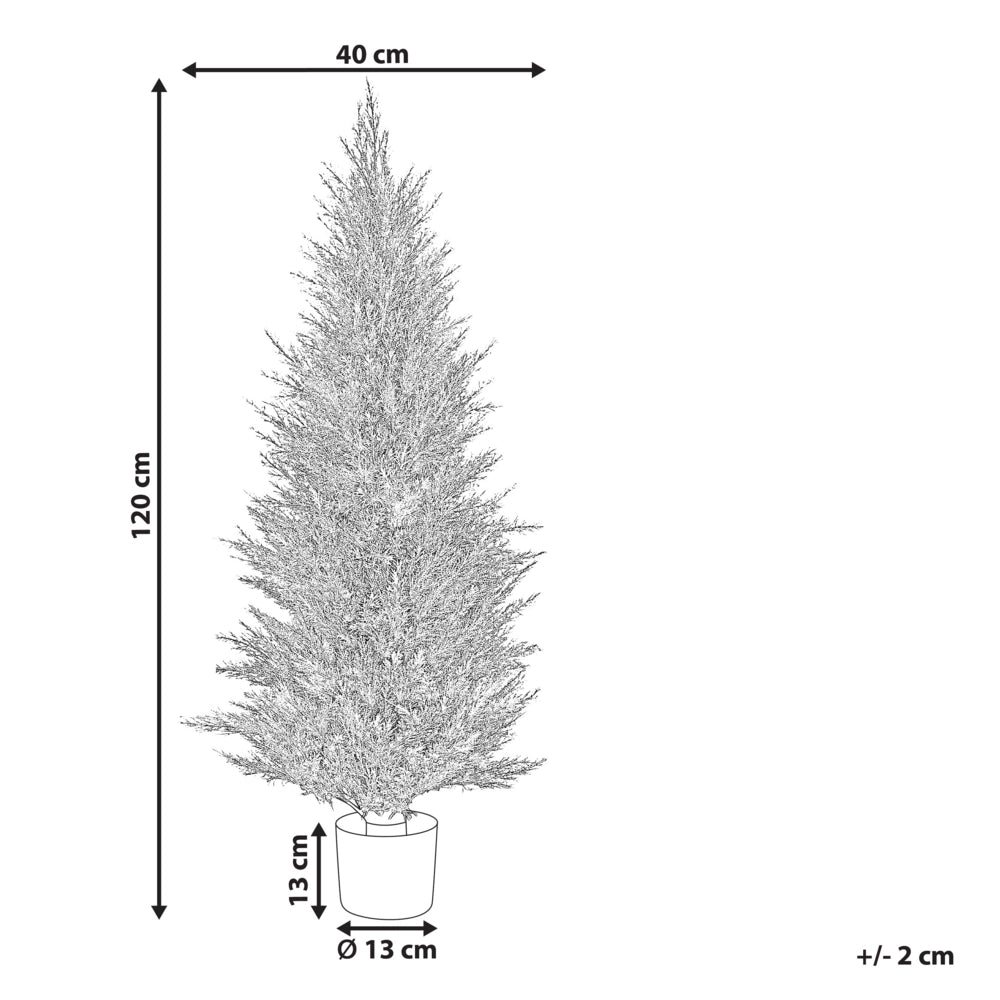 Pianta artificiale in vaso in plastica e legno con vaso nero 120 cm interno ed esterno