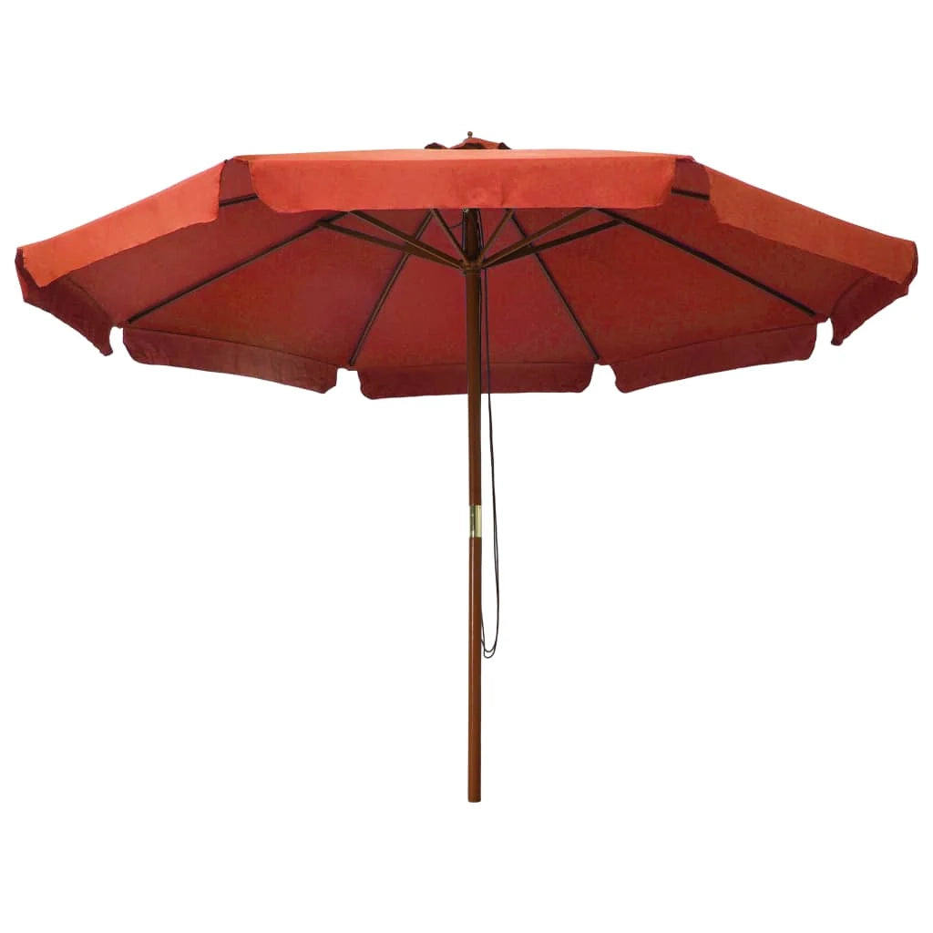 Ombrellone con palo in legno 330 cm arancione 02_0008124