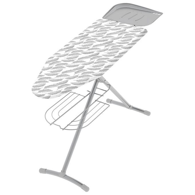 Colombo Asse stiro TURBO 120x44 regolabile in 6 posizioni di altezza, poggiaferro portacaldaia con inserti in silicone, portagrucce, griglia portabiancheria rinforzata