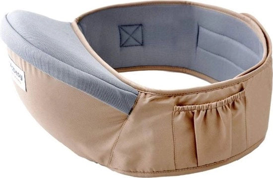 Zaino in forma di seduta per bambini con taselli laterali, zaino da portare in spalla leggero, zaino con viso in avanti.