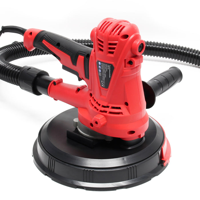 Levigatrice 1280W Con aspirazione, disco di levigatura da 215 mm e impugnatura supplementare