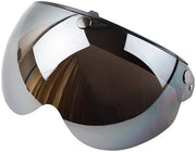Visiera motoristica universale - PC - con schermo solare - fissaggio a vite - nuovo design assorbente - visiera per motori