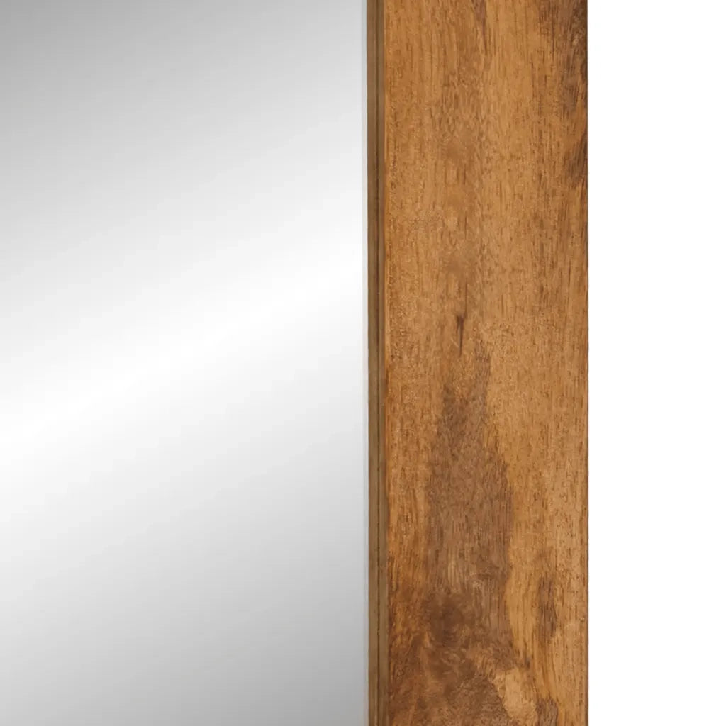Specchio 70x50 cm in Legno Massello di Mango e Vetro 351985