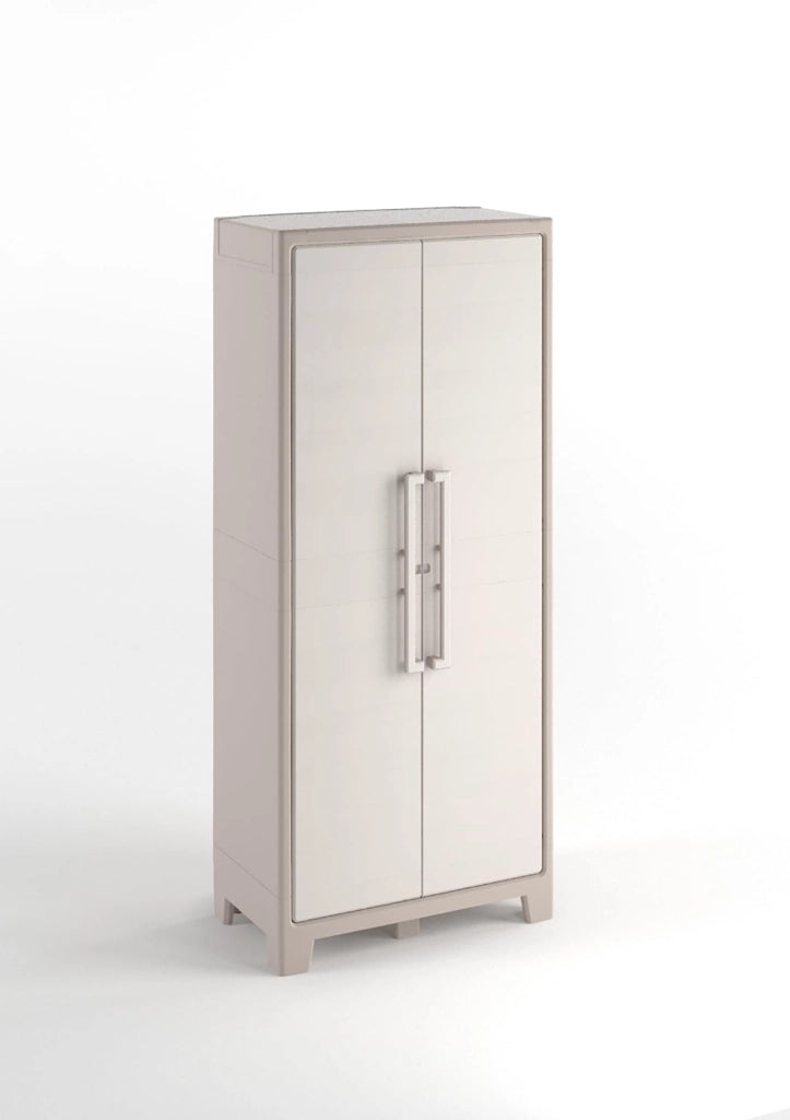 ARMADIO TUTTOPIANI IMPERMEABILE GULLIVER KETER  PPL SABBIA BEIGE 2 ANTE CM 80X44 H.CM 182