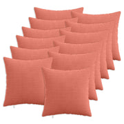 Federa 12 pcs HEERLEN Rosso Arancio 40 x 40 cm corduroy 908457