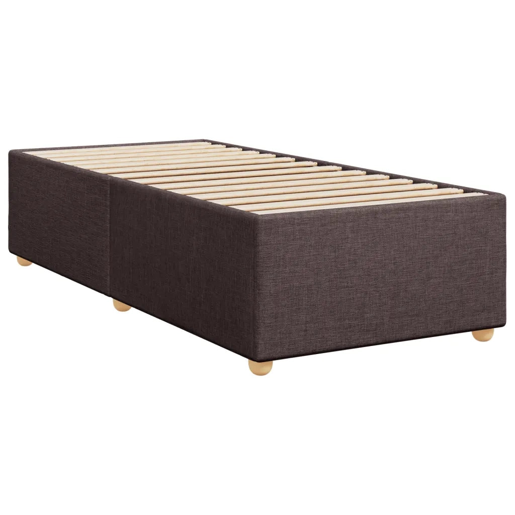 Giroletto senza Materasso-Struttura Letto Marrone Scuro 100x200 cm Tessuto 592059