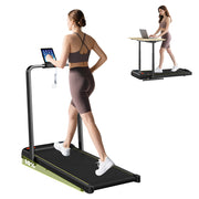 Tapis roulant pieghevole 2 in 1 ¨C Xylo ¨C Inclinazione 10%, 2.0 HP, 6 KM/H, 109x48x100cm nero