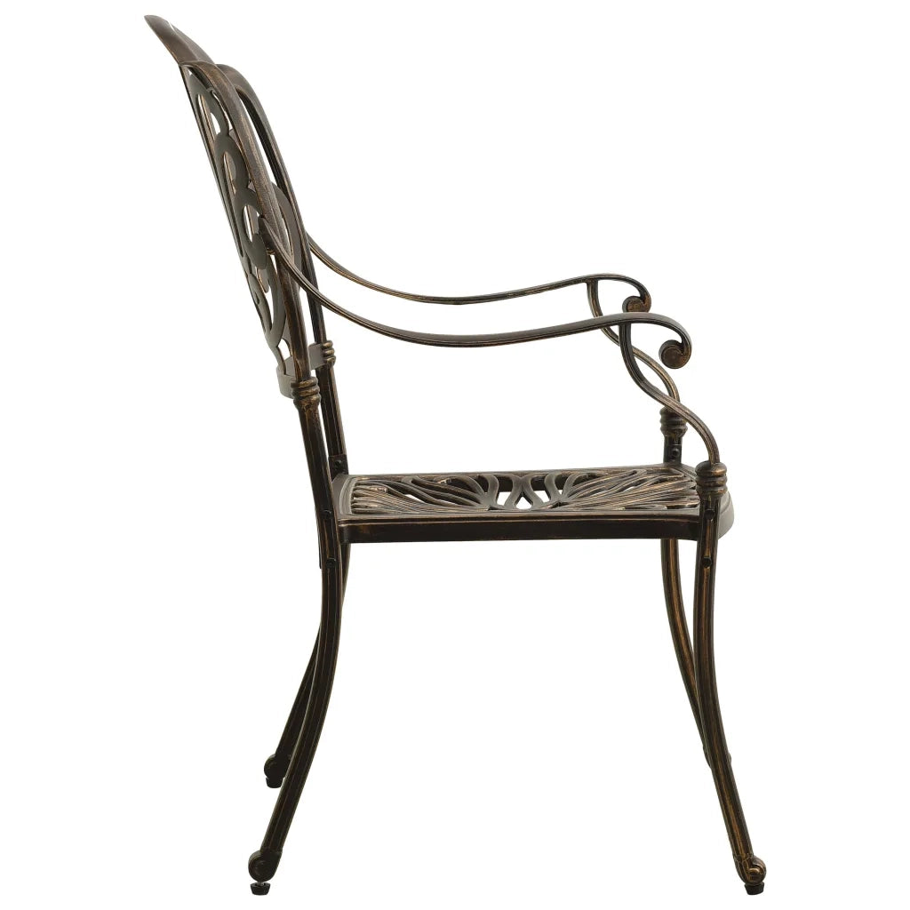 Set da Bistrot 3 pz in Alluminio Pressofuso Bronzo 3070571