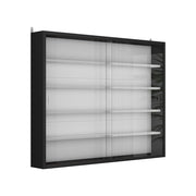 Vicco Vetrina a parete Nero/bianco Con 4 ripiani