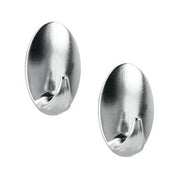 Set 2 ganci abs adesivi cromati